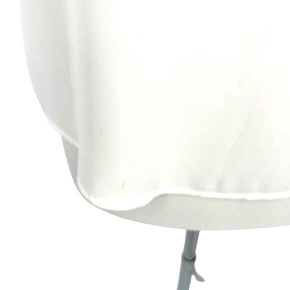 WHBM Ruffle Front Sleeveless Shell Blouse White Size Medium NWT - Picture 8 of 13